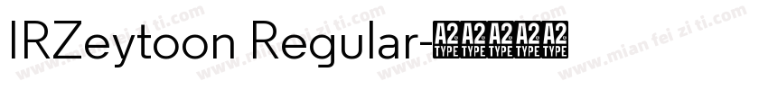 IRZeytoon Regular字体转换